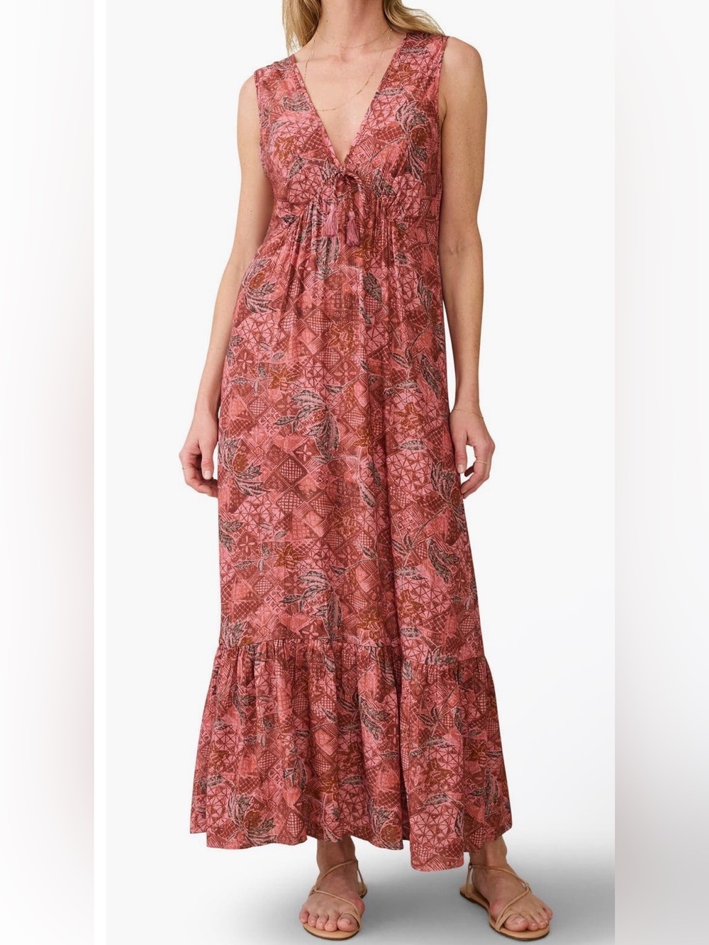 Faherty eden dress island breeze floral NWT SZ XL